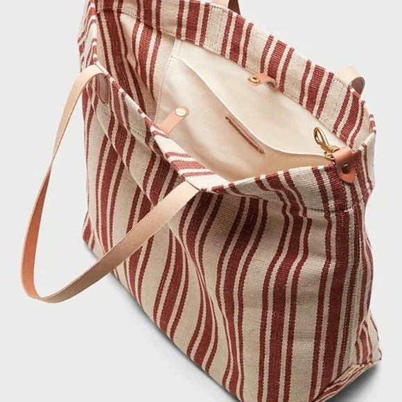 Banana Republic Stripe Canvas Tote